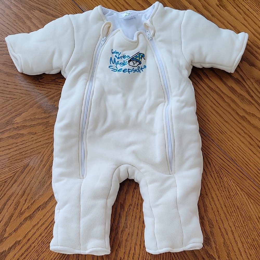 Baby Merlin Sleepsuit - Cream